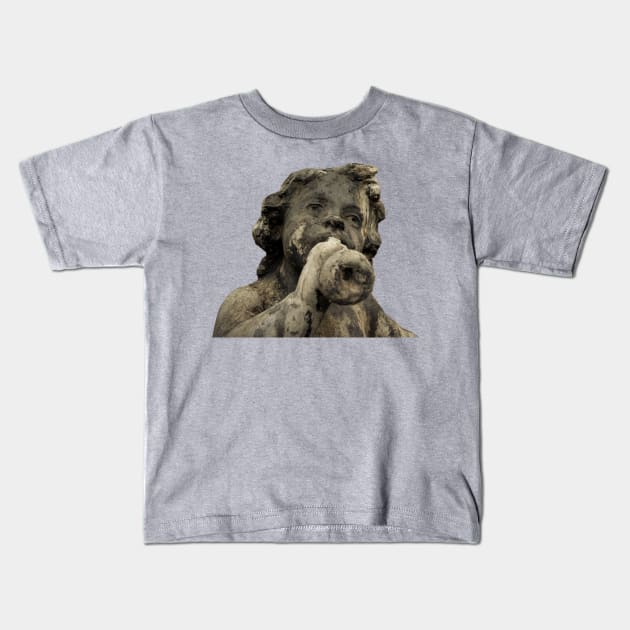 Garden Cherub Kids T-Shirt by Enzwell